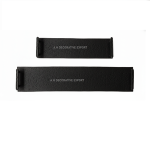 Plateau de service rectangulaire en laiton antique, fait main, avec poignées surélevées, finition poudrée, plateau décoratif pour table basse, maison - Product Image 2