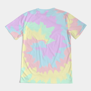 Camiseta de Manga Corta para Hombre, Tie-Dye, Cuello Redondo, Casual, Tejida, Corte Regular, Multicolor, 100% Poliéster, Transpirable, 2026 - Product Image 6