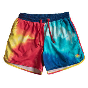 Shorts de sport unisexe personnalisés à rayures, 100 % polyester, sublimation, pour entraînement, fitness et course à pied - Product Image 2