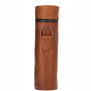 Étui de transport pour bouteille d'eau en cuir vintage fait main, tactique, pour voyage et extérieur, support de gourde en acier inoxydable avec sangle - Product Image 3