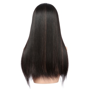 Venta Directa de Fábrica: Peluca Frontal de Encaje sin Pegamento, Negra con Reflejos, 100% Cabello Virgen Chino, Transparente para Encaje - Product Image 3