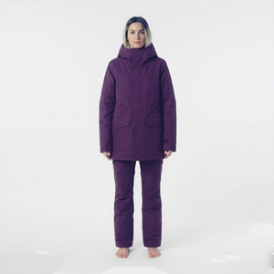 Ensemble veste et pantalon de ski imperméable pour femme Hawkeye, violet, à capuche, isolant, vêtements d'extérieur - Product Image 4