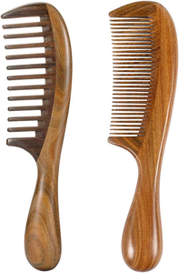 Peigne à barbe de qualité supérieure, artisanat naturel, peigne à barbe en bois, peigne à barbe pour hommes, fabrication indienne - Product Image 2