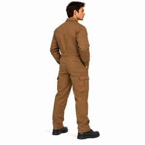Combinaison de travail personnalisée pour homme, combinaison de sécurité industrielle, combinaison de protection, couleur unie, combinaison de travail personnalisée pour mécanicien - Product Image 6