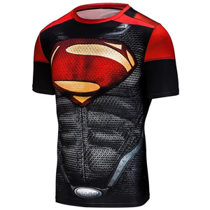 Oem Blank <b>Surf</b> Sports Rashguard <b>Printed</b> Compression Shirt Short Sleeve Custom Logo Polyester Sublimation Rash Guard for Men - Product Image 3