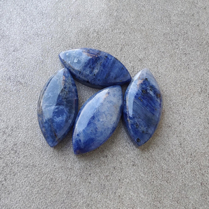 Gema de Sodalita Natural en Forma de Marquesa, Piedra Calibrada con Reverso Plano, para la Elaboración de Joyas - Product Image 4