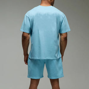 Conjunto de 2 Piezas Personalizado de Ropa Urbana para Hombre, 100% Algodón de Primera Calidad, Logos Impresos en Relieve, Estilo Hip Hop, Color Sólido, Resistente al Viento - Product Image 3