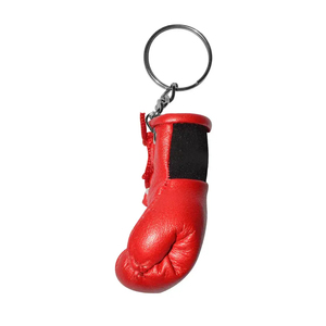 Promotional Boxing Gloves Keychain with Company Branding PU Boxing Gloves Keychain for Gym Bag Accessories <b>Cheap</b> price - Product Image 1