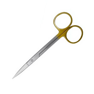 Tijeras Quirúrgicas Alemanas Premium TC Iris de 4.5 Pulgadas, Rectas, de Carburo de Tungsteno, para Microcirugía Dental, de Acero Inoxidable, Manuales, con Certificación CE - Product Image 4