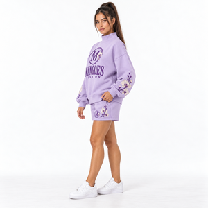 Sudadera Personalizada de Forro Polar con Cuello Alto para Hombre y Mujer, Color Rosa, con Logotipo Estampado y Bordado, 100% Algodón, Talla Grande, Ecológica - Product Image 3
