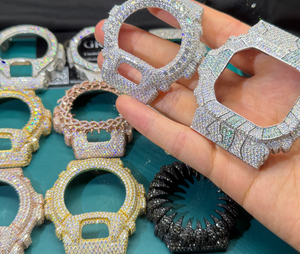 DW6900 Compatible Custom Watch Iced Out Bezel Steel <b>Case</b> High Quality Build Custom DW6900 Style Mod Watch - Product Image 2