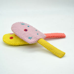 Juego de Juguetes Educativos de Fieltro de Lana Ecológico de Alta Calidad con Forma de Helado para Niños, Juego de Imitación - Juguetes de Fieltro Hechos a Mano para Casa de Muñecas - Product Image 5