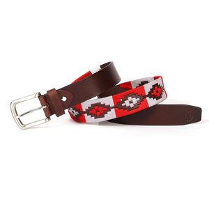 Ceinture d'équitation en cuir véritable personnalisée, gravée avec un design sur mesure - Product Image 1
