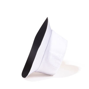 Unisex Bucket <b>Hat</b> Solid Color <b>Light</b> Blue Cotton Linen Casual Spring Summer Adult - Product Image 3