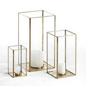 New Trending Factory Selling Gold Finish <b>Set</b> of 3 Pcs Metal Candle <b>Lantern</b> With Superior Quality for Wedding & Home Decoration - Product Image 2