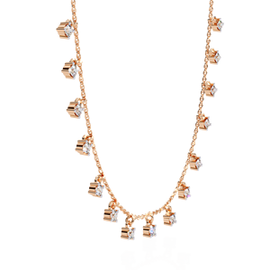 Collier en argent sterling 925 avec pendentif en moissanite taille brillant rond, bijou pour mariage, fiançailles, cadeau - Product Image 5