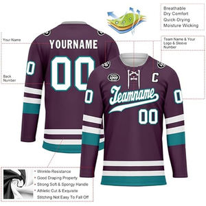 OEM Custom Ice Hockey Team Jersey 100% Polyester Sublimation Printed Pakistan Supplier Wholesale Export USA Buyers Bulk - Product Image 3