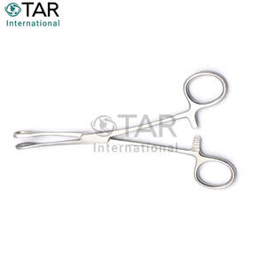 คีมหนีบฟองน้ำขนาด 5 นิ้ว แบบมีร่อง สำหรับเจาะร่างกาย ทำจากสแตนเลส ใช้สำหรับเจาะร่างกาย ศัลยกรรม แพทย์ สตูดิโอสัก - Product Image 5