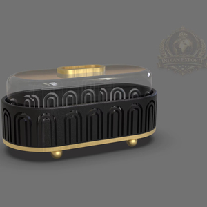 Dôme à gâteau en acier inoxydable avec base et support, écologique, lavable au lave-vaisselle, lavage à la main uniquement - Product Image 1