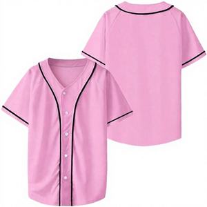 Maillot de baseball/softball vert lime pour homme, col en V, manches courtes, uni, sublimé, 100 % polyester 240g, uniforme d'équipe personnalisé - Product Image 4