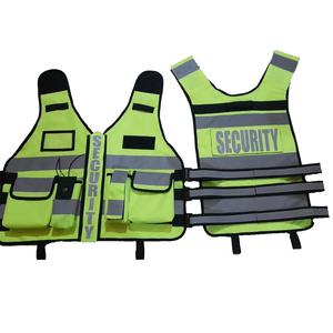 Dernier design Poches multifonctionnelles Gilet de sécurité réfléchissant haute visibilité Gilets de sécurité à fermeture éclair avant Gilet tactique haute visibilité - Product Image 1