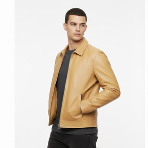 Chaqueta de Cuero para Hombre al por Mayor con Estilo Moderno, Construcción Cómoda, Marca Personalizada, Colección de Ropa de Cuero Premium - Product Image 3