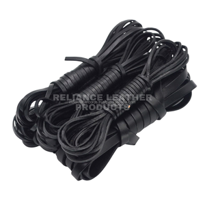 Handmade Genuine Black Shine Flat <b>Leather</b> Cord <b>Leather</b> Strip 3mm for Jewelry Craft and DIY - Product Image 2