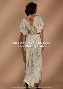 Robe longue maxi pour femme à col en V profond avec nœud à nouer dans le dos, imprimé floral, style bohème fluide, avec manches volantées, assortiment varié - Product Image 2