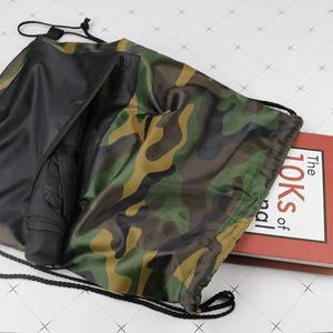 Custom Unisex Large Capacity Softback Gym <b>Drawstring</b> <b>Backpack</b> Soft Handle Interior Zipper Pocket - Product Image 4