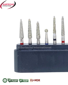 ชุดเครื่องมือทันตกรรม Surtechs FG Diamond Burs FG107 สำหรับการบูรณะเซรามิก 10 ชิ้น - Product Image 5