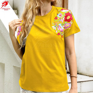 Camisetas Bordadas Elegantes para Mujer, Top Informal Ligero para Moda Urbana y Uso Diario a un Precio Razonable - Product Image 4
