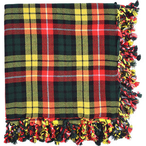 2026 Chal de lana suave, duradero y cálido con tartán del clan escocés Buchanan y diseño a cuadros para kilt tradicional OEM ODM - Product Image 1