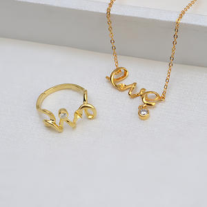 Collar de Plata S925 con Anillo de Amor, Colgante Femenino con Perlas, Cadena, Accesorios de Joyería DIY, Cuentas Semiterminadas con Incrustaciones 1371 - Product Image 2