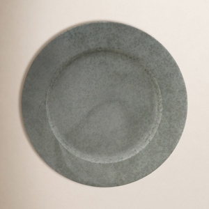 Plato de presentación redondo de acero inoxidable martillado y pulido, de metal, de primera calidad, para cocina y bodas, color plateado - Product Image 4