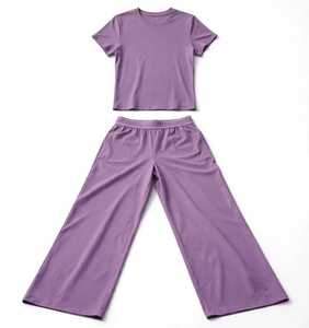 Conjunto Deportivo de 2 Piezas para Mujer, de Alta Calidad, Casual, Holgado, para Yoga, Transpirable, de Secado Rápido, Spandex/Nylon, para Gimnasio y Fitness - Product Image 4