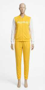 Ensemble de survêtement sportif d'hiver à capuche avec cordon de serrage, motif uni, logo frontal et poches latérales - Product Image 5