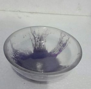 Bol en résine au design artisanal, bol en résine époxy, saladier en résine époxy, bol de service en résine époxy, saladier en résine époxy au meilleur prix - Product Image 3