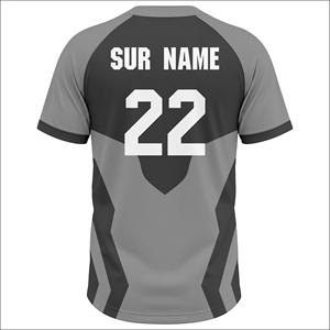 Wida Sports Men's Summer Custom Sublimated Baseball Jersey Printed <b>Letter</b> Design Breathable Quick Dry Eco-Friendly V-neck - Product Image 3
