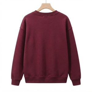 Sweat-shirt gris à col rond pour femme, manches longues, décontracté, en polaire, pull-over doux et léger, streetwear, vente en gros personnalisée - Product Image 4