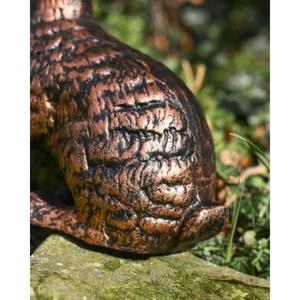 Statue de lièvre en bronze aux grandes oreilles, sculpture de lapine rustique faite à la main, à poser au sol, prix d'usine, fournitures de décoration de jardin - Product Image 3