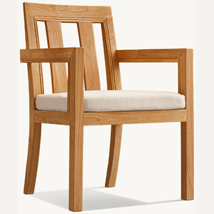 Hot sale furniture single <b>chair</b> with <b>arm</b> made of teak <b>wood</b> with simple modern style suitable for outdoor use - Product Image 3