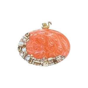 Skill Artisan Handicrafts White Resin Handmade Bohemian Marble Effect Rhinestone Durable Clutch Magnetic Closure Chain Handle - Product Image 3