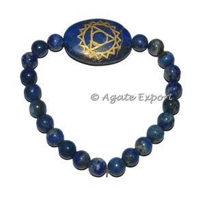 สร้อยข้อมือวงรีอเมทิสต์คราวน์จักระ - Product Image 1
