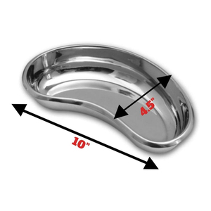 Plateau réniforme en acier de qualité supérieure certifié ISO, instrument chirurgical manuel, plateau réniforme en acier de 10 pouces - Product Image 2