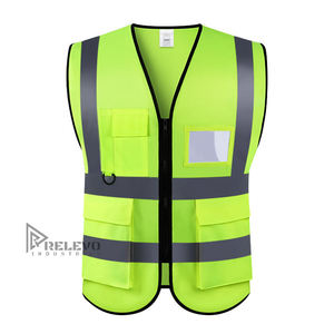 Chaleco de Seguridad de Alta Visibilidad ANSI Clase 1 EN ISO 20471 Clase 1 con Logotipo Personalizado Impreso, Diseño Sólido, Chaleco de Trabajo RELEVO - Product Image 1