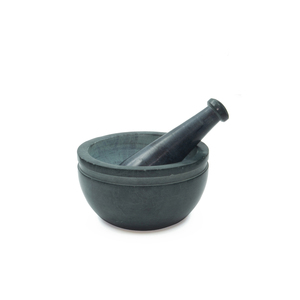 Heritage Stone Grey Marble Mortar and Pestle Eco Friendly Heavy Duty Spice Herb Grinder Premium <b>Kitchenware</b> Wholesale Supply - Product Image 6