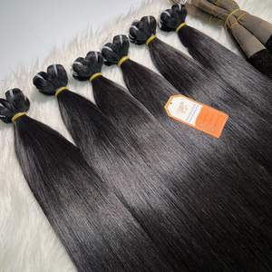 Best Raw Human Hair Extensions Unprocessed Straight Weft Hair High Quality Grade 12A Vietnamese Wholesale Price - Product Image 6