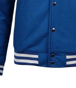 Vestes de baseball personnalisées, patchs nominatifs sur mesure, corps en laine, manches en cuir, manteau pour équipes sportives scolaires - Product Image 5