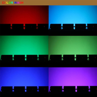 Barra de Luces Estroboscópicas LED de Alta Luminosidad 8+8 con Estuche de Transporte para 10 Piezas, Luces Estroboscópicas DMX512 para DJ, Conciertos, Clubes y Eventos