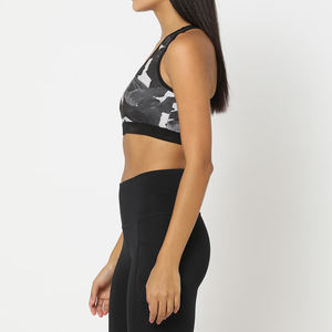 OEM New Arrival 2025 Ribbed One Shoulder Crop Sports Bra for Women High Quality Custom Backless Yoga Bra Fitness Crop Top - Product Image 2